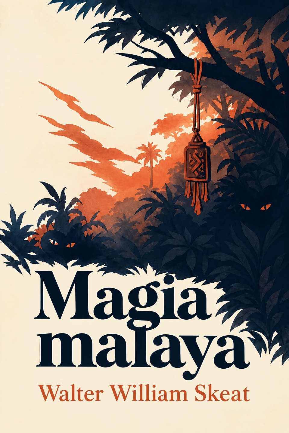Magia malaya by Walter William Skeat, the cover
