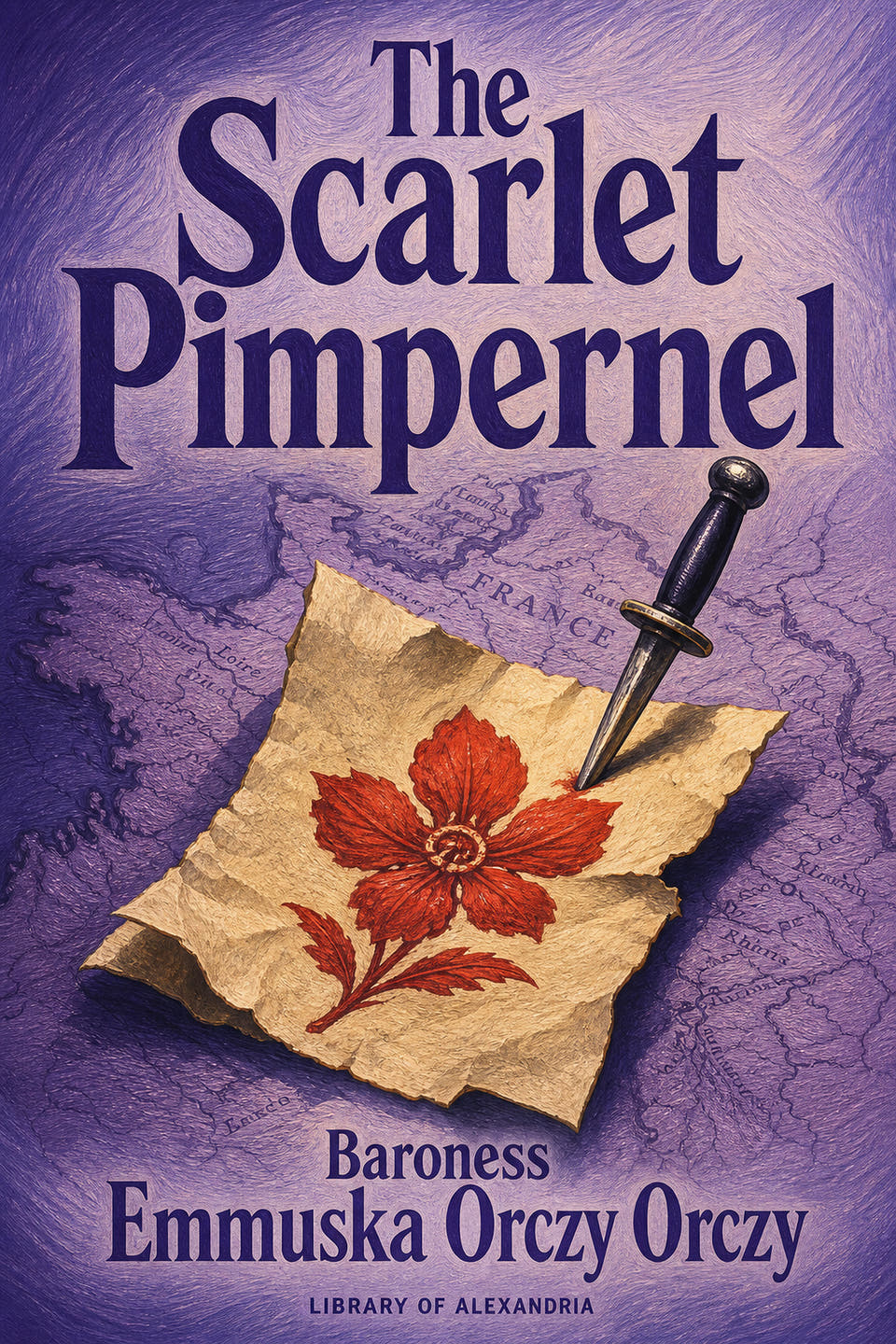 The Scarlet Pimpernel by Baroness Orczy, the cover