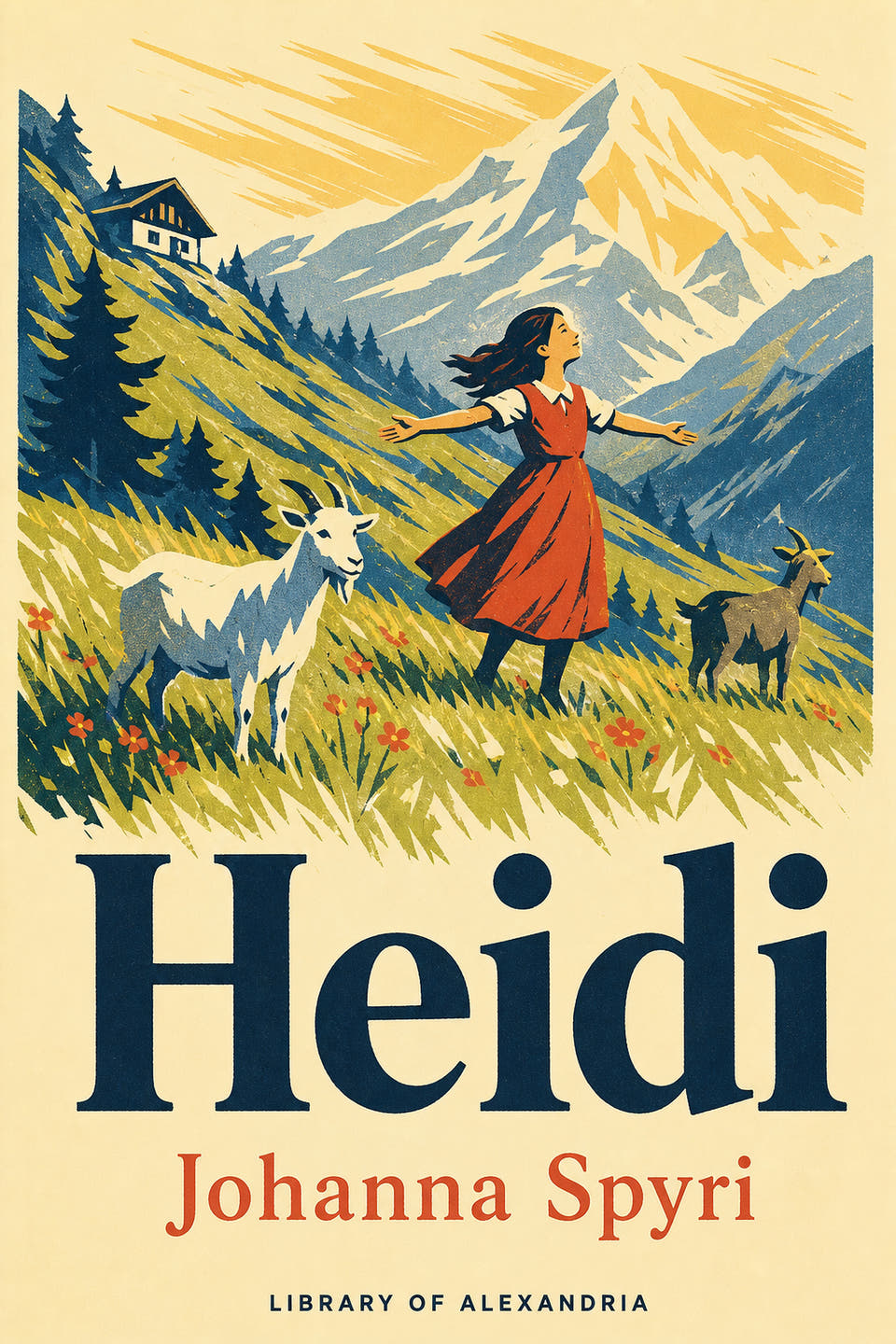 Heidi by Johanna Spyri, the cover