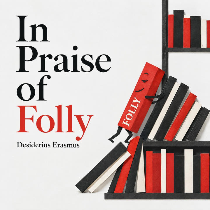 In Praise of Folly, the audiobook cover