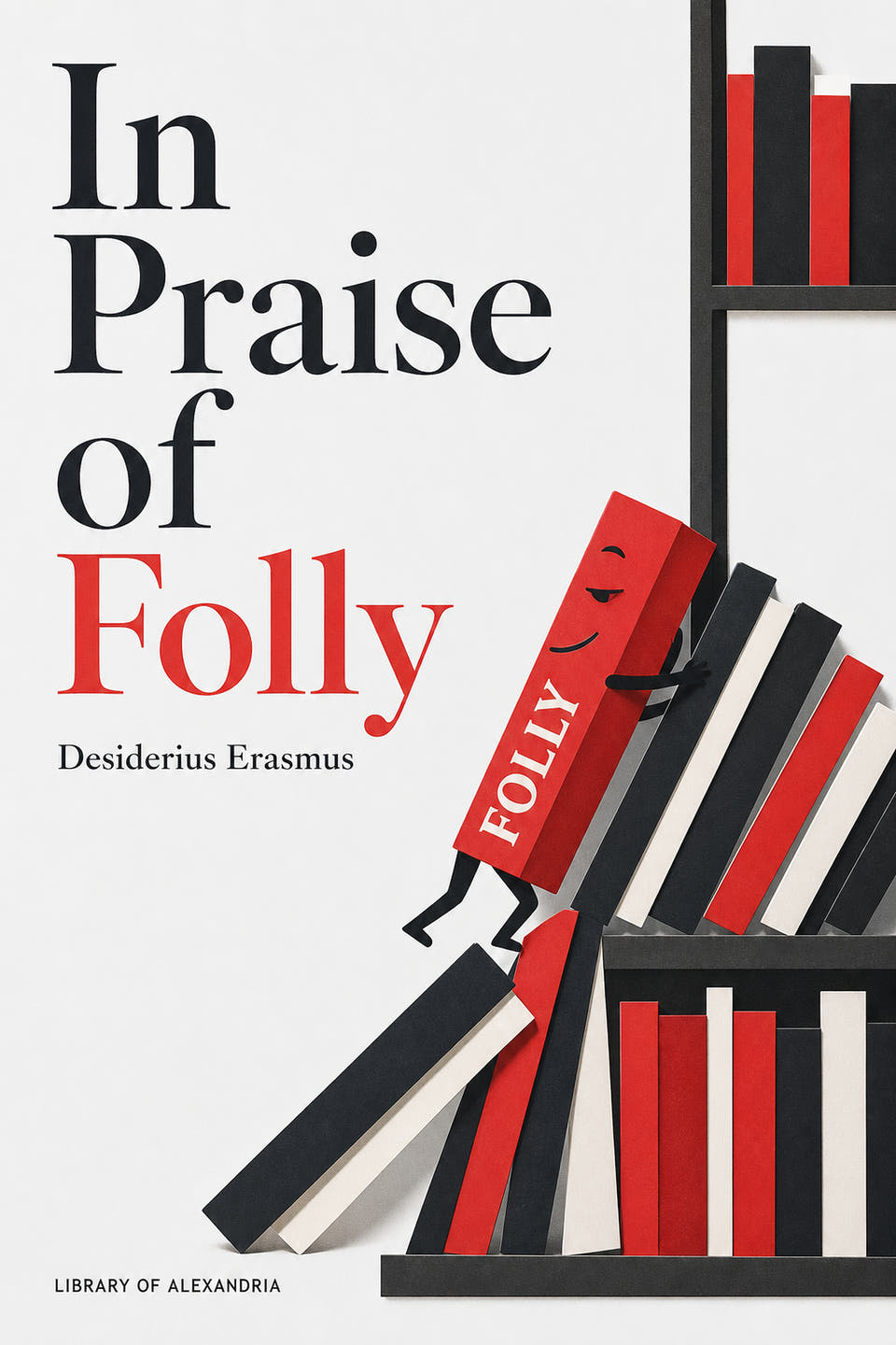 In Praise of Folly by Desiderius Erasmus, the cover