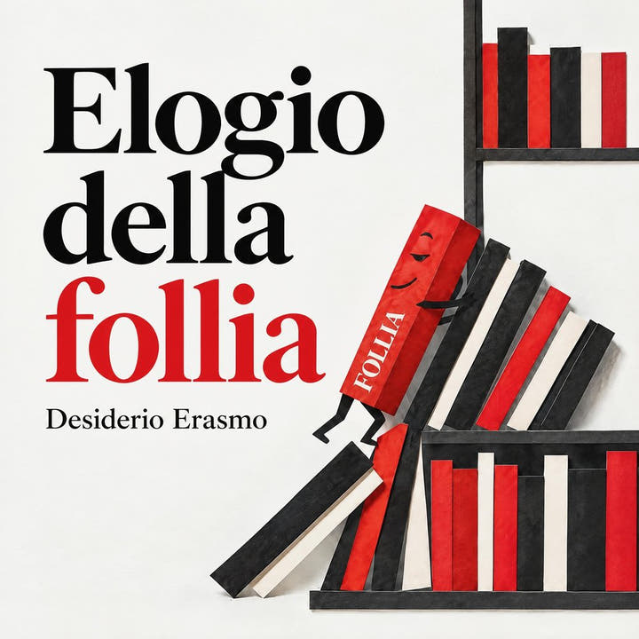 Elogio della follia, the audiobook cover