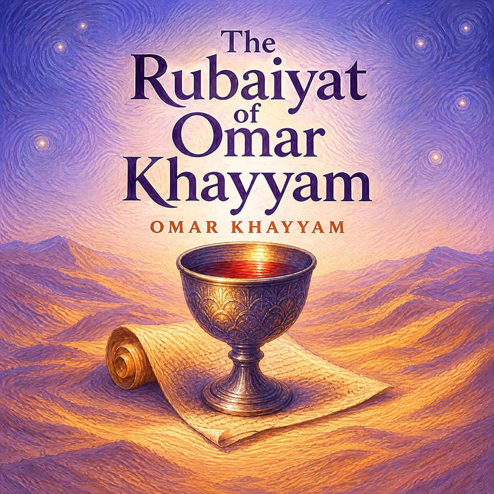 Les Rubâiyât d’Omar Khayyam, the audiobook cover