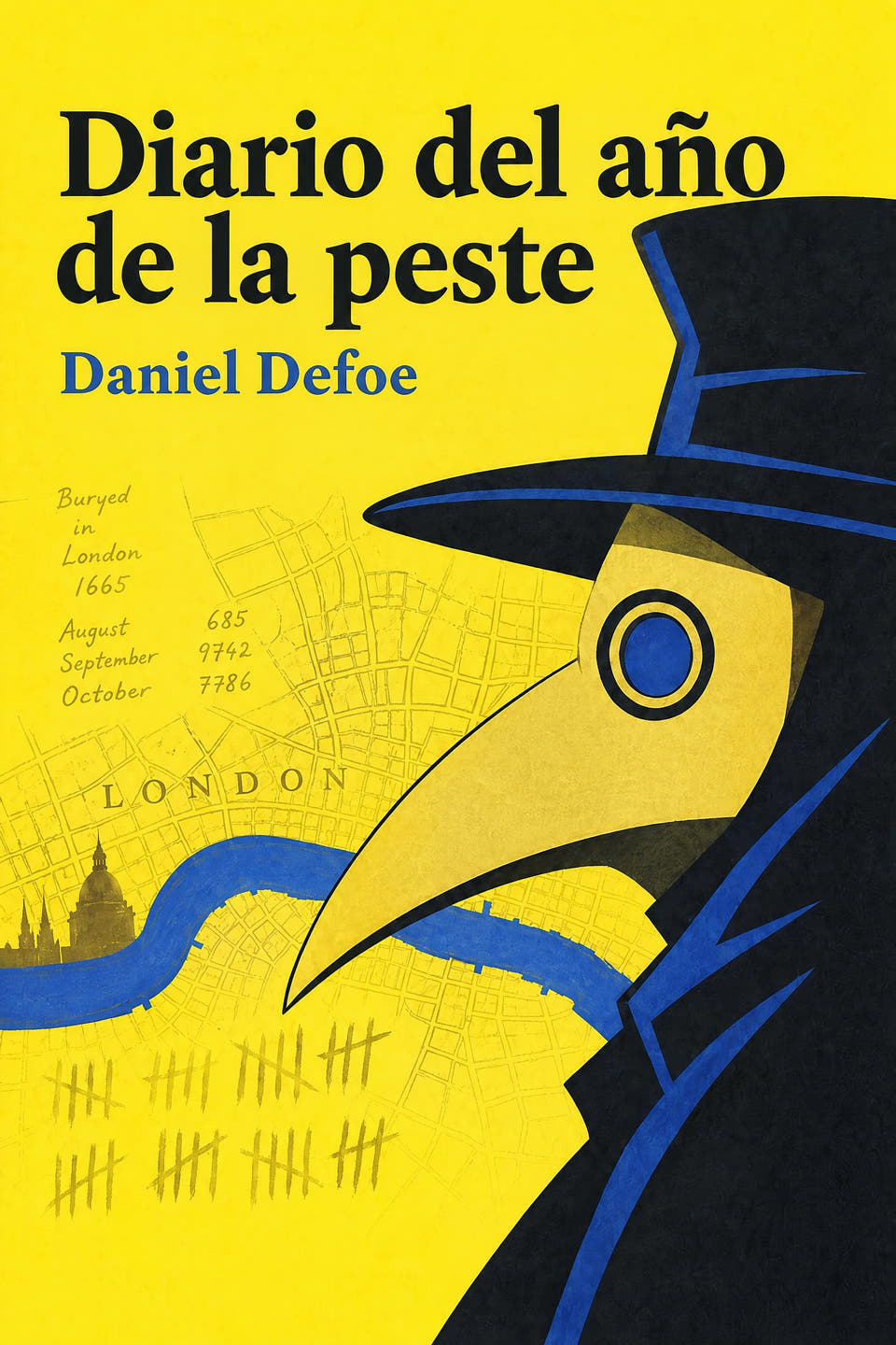 Diario del año de la peste by Daniel Defoe, the cover
