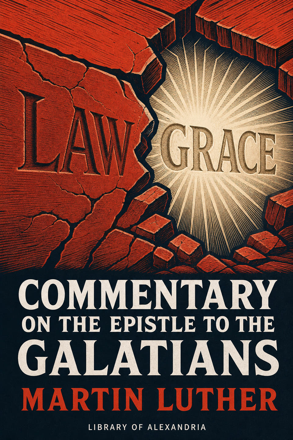 Commentary on the Epistle to the Galatians by Martin Luther, the cover