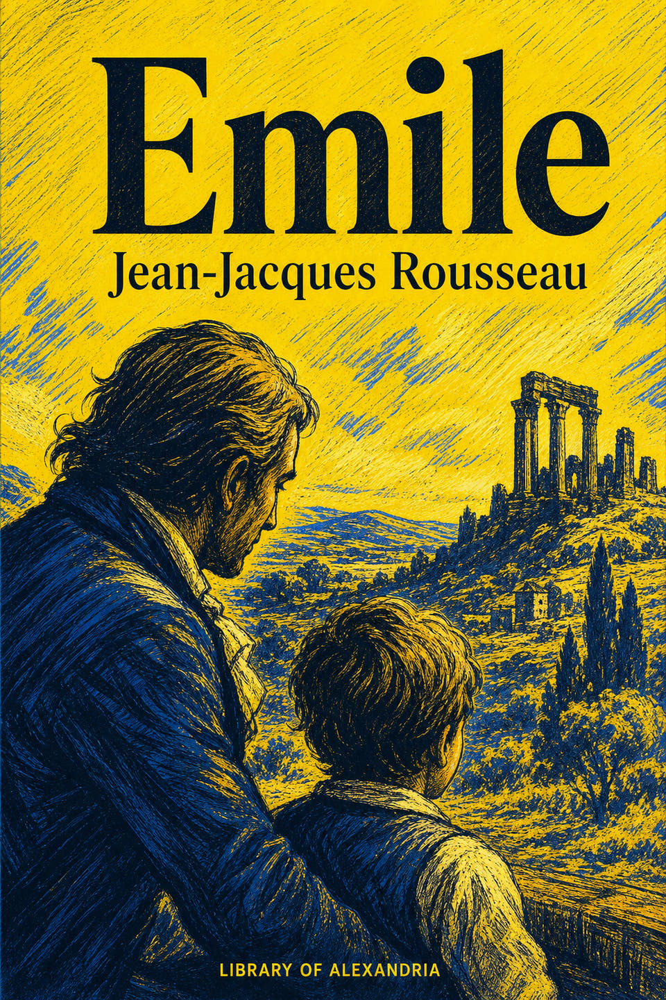 Emilio by Jean-Jacques Rousseau, the cover