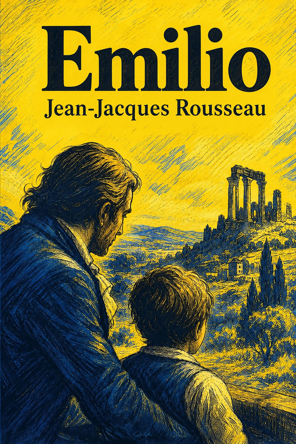Emilio by Jean-Jacques Rousseau, the cover