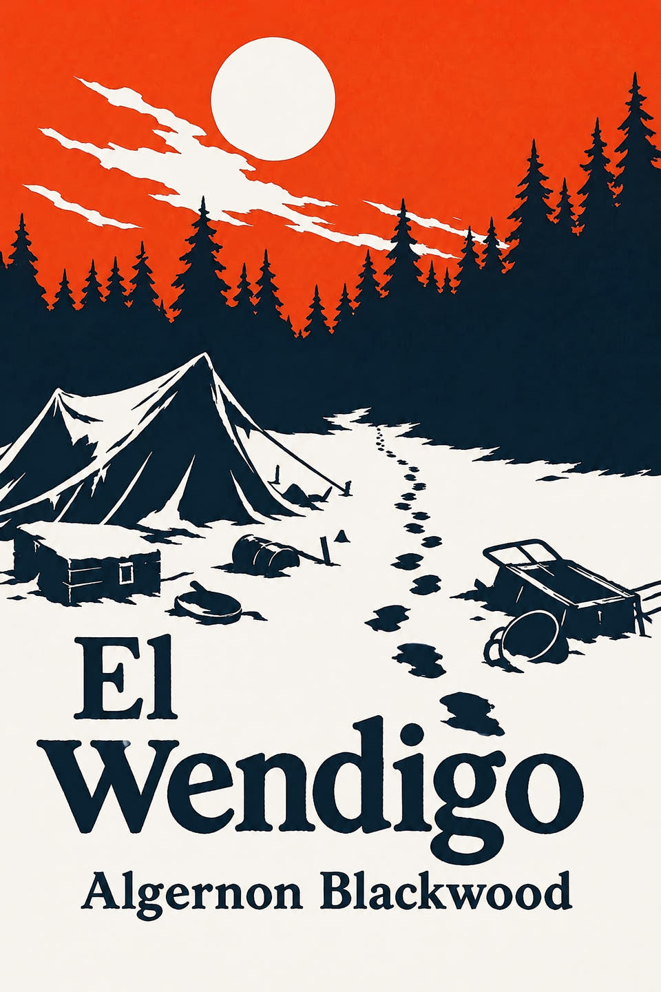 El wendigo by Algernon Blackwood, the cover
