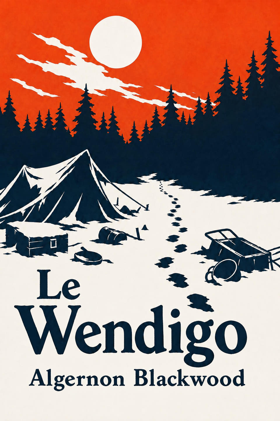 Le Wendigo by Algernon Blackwood, the cover