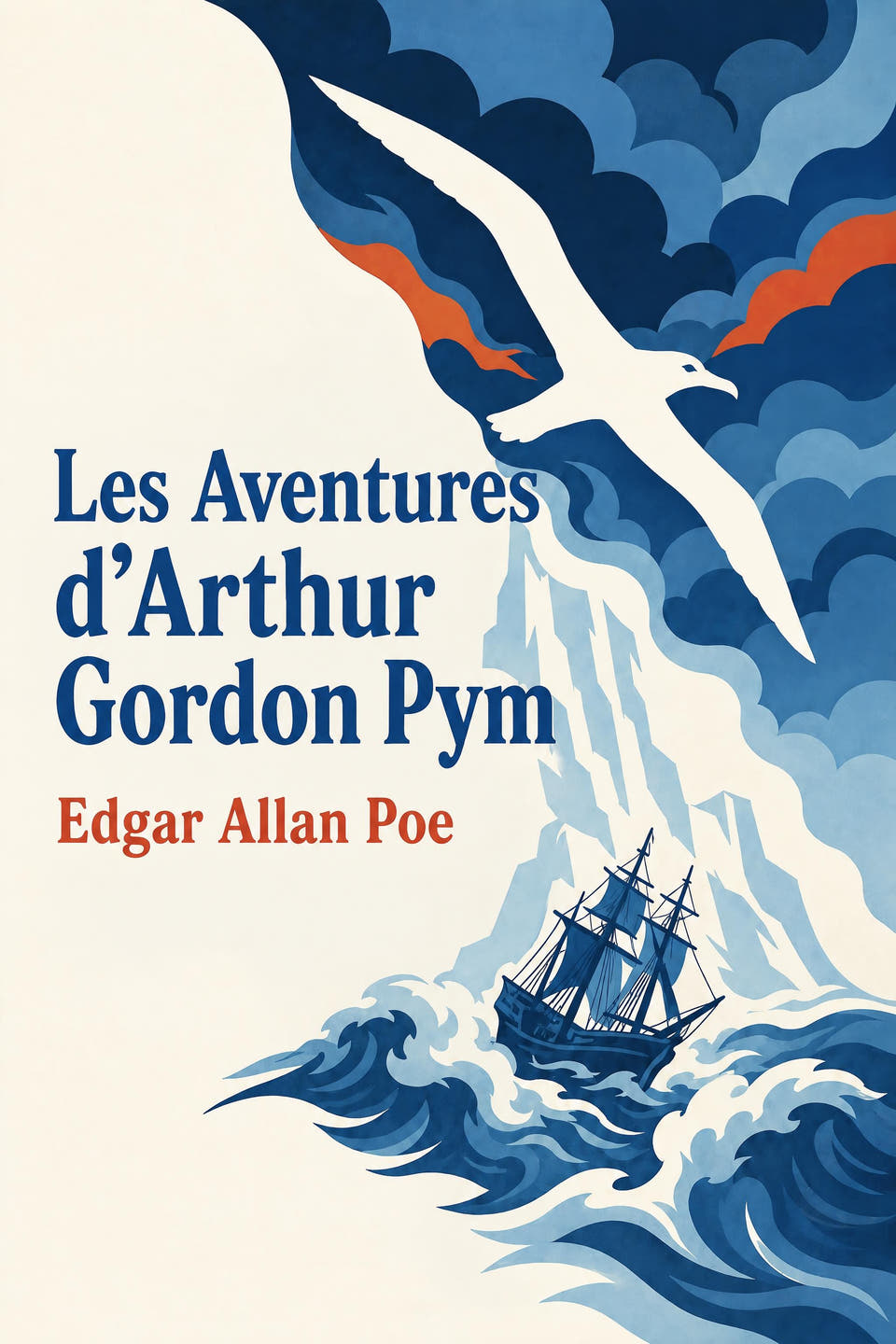 Les Aventures d’Arthur Gordon Pym by Edgar Allan Poe, the cover