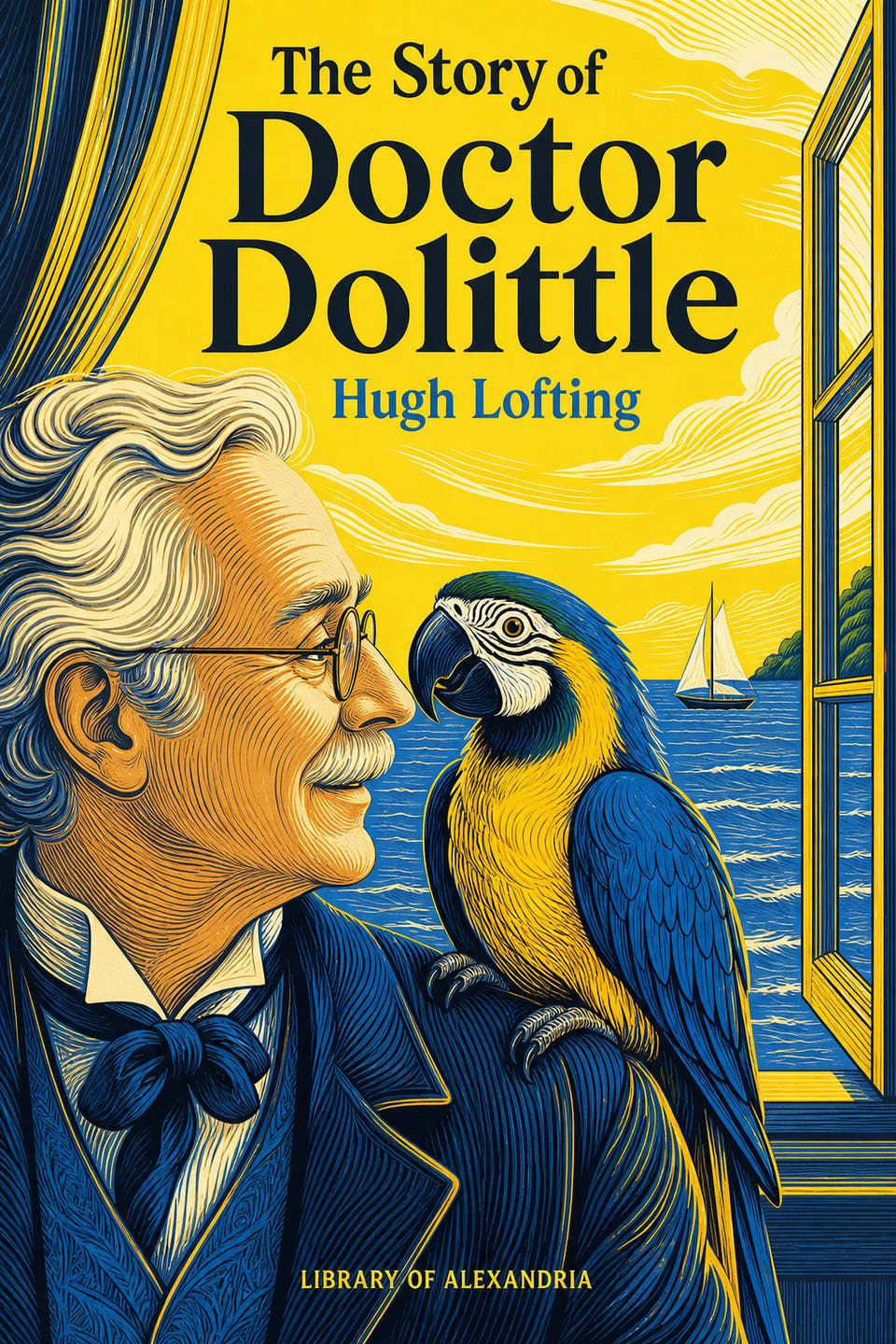 The Story of Doctor Dolittle by Hugh Lofting, the cover