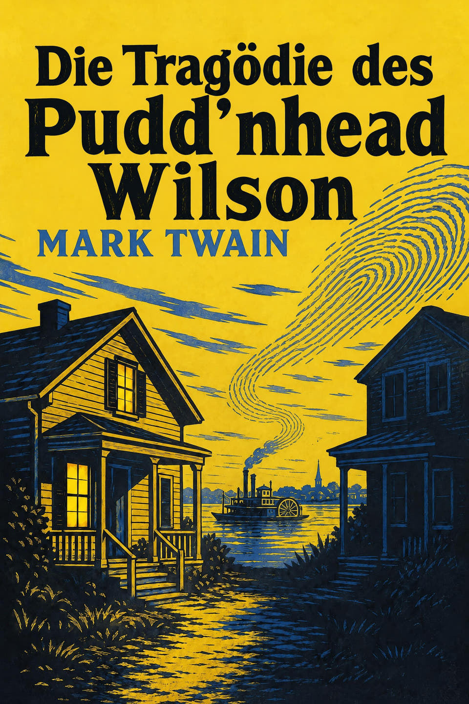 Die Tragödie des Pudd’nhead Wilson by Mark Twain, the cover