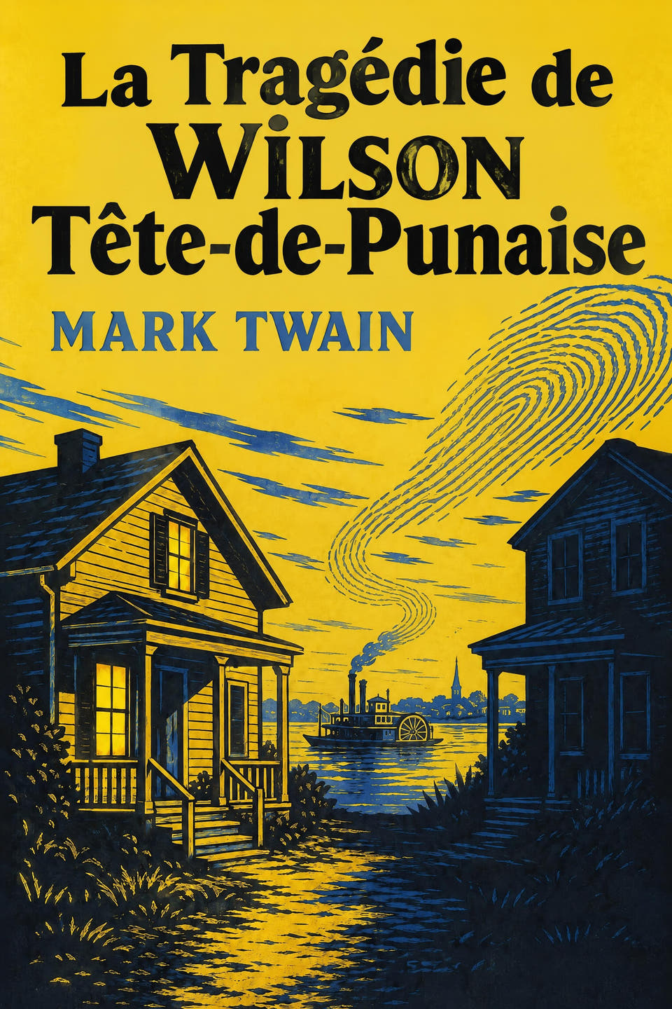 La Tragédie de Wilson Tête-de-Punaise by Mark Twain, the cover