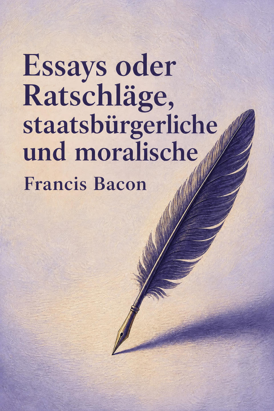 Essays oder Ratschläge, staatsbürgerliche und moralische by Francis Bacon, the cover