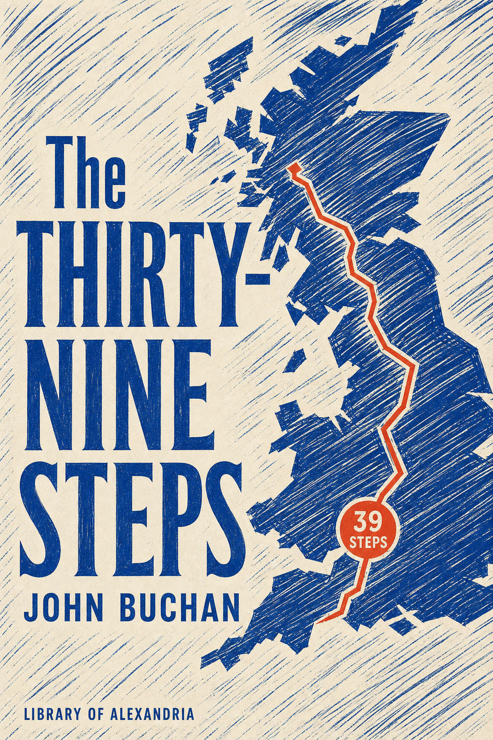 The Thirty-Nine Steps by John Buchan, the cover