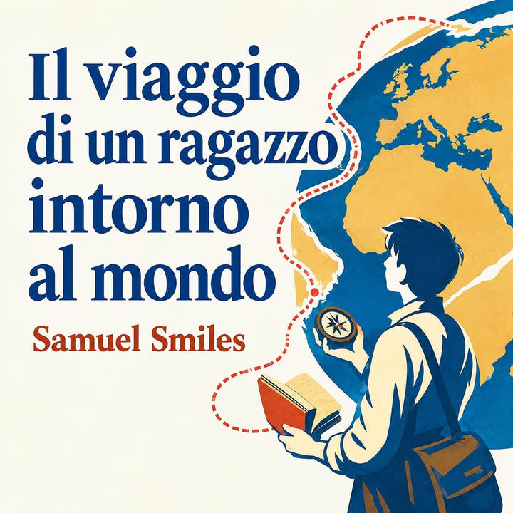 Il viaggio di un ragazzo intorno al mondo, the audiobook cover