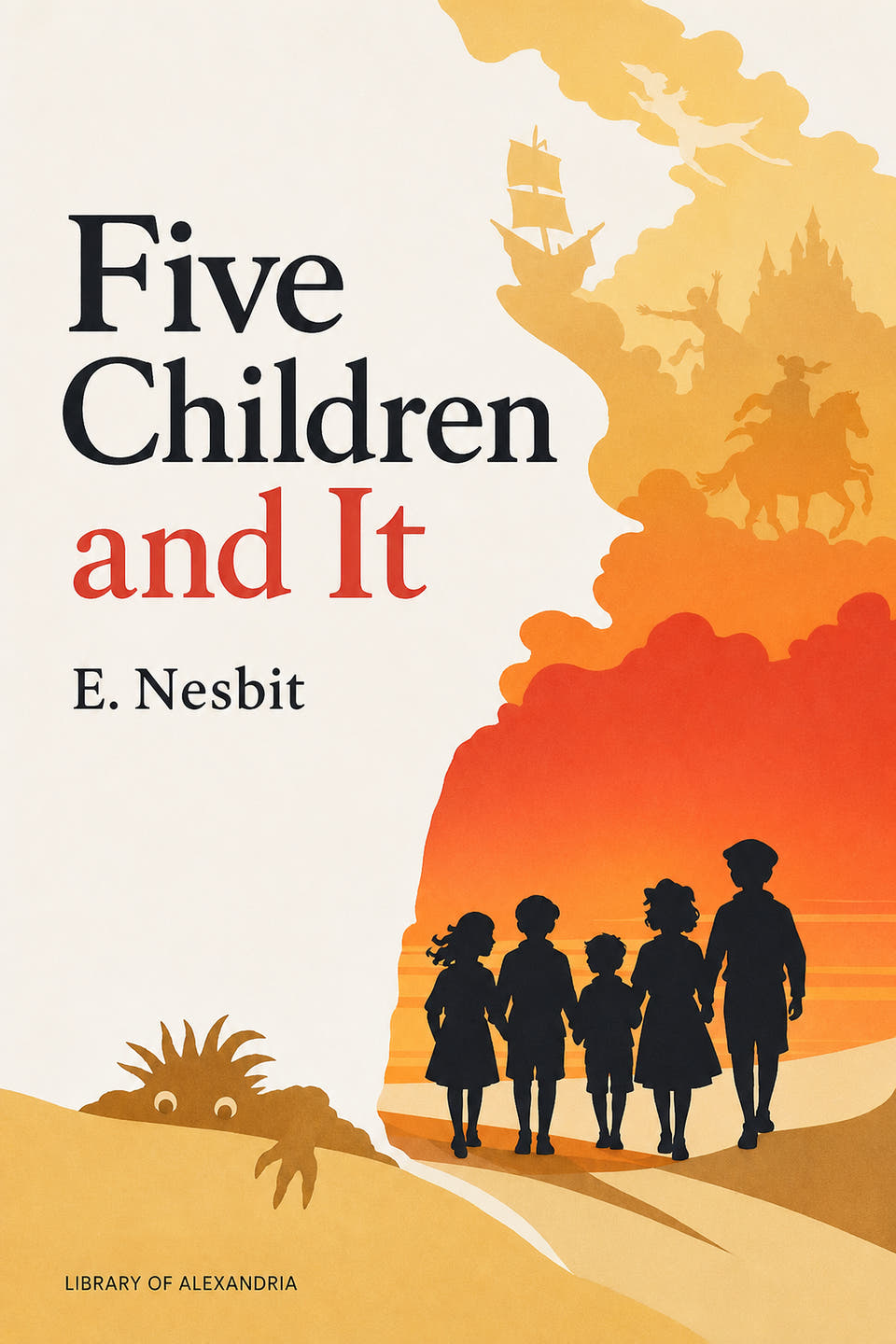 Five Children and It by E. Nesbit, the cover