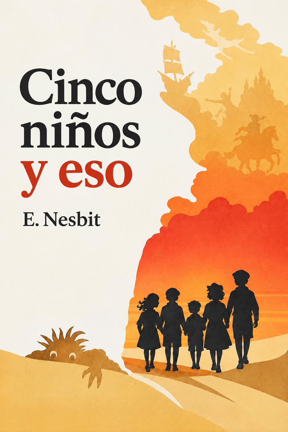 Cinco niños y eso by E. Nesbit, the cover