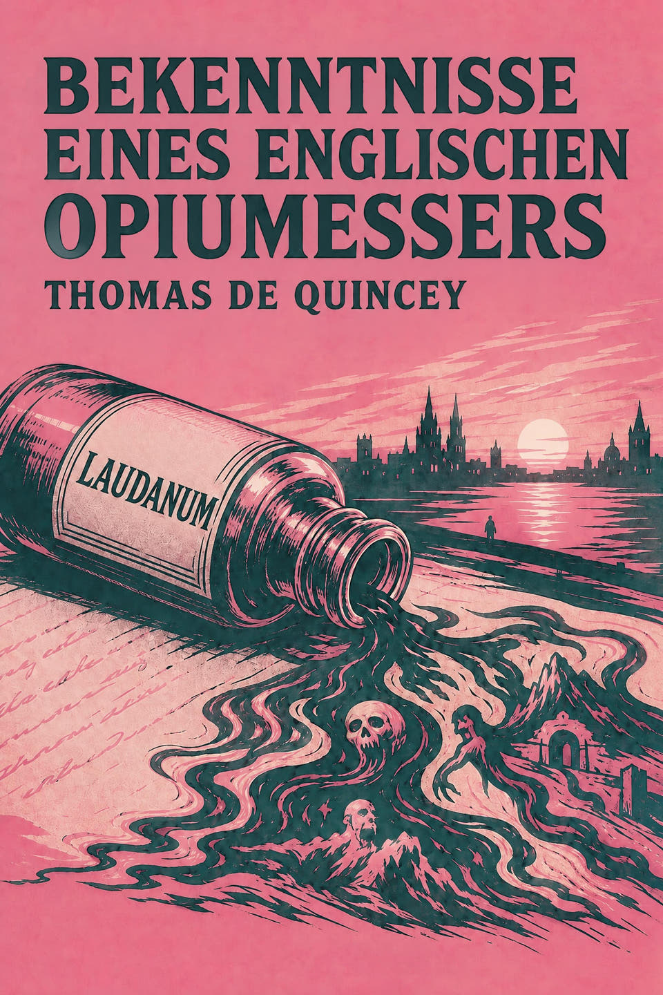 Bekenntnisse eines englischen Opiumessers by Thomas De Quincey, the cover