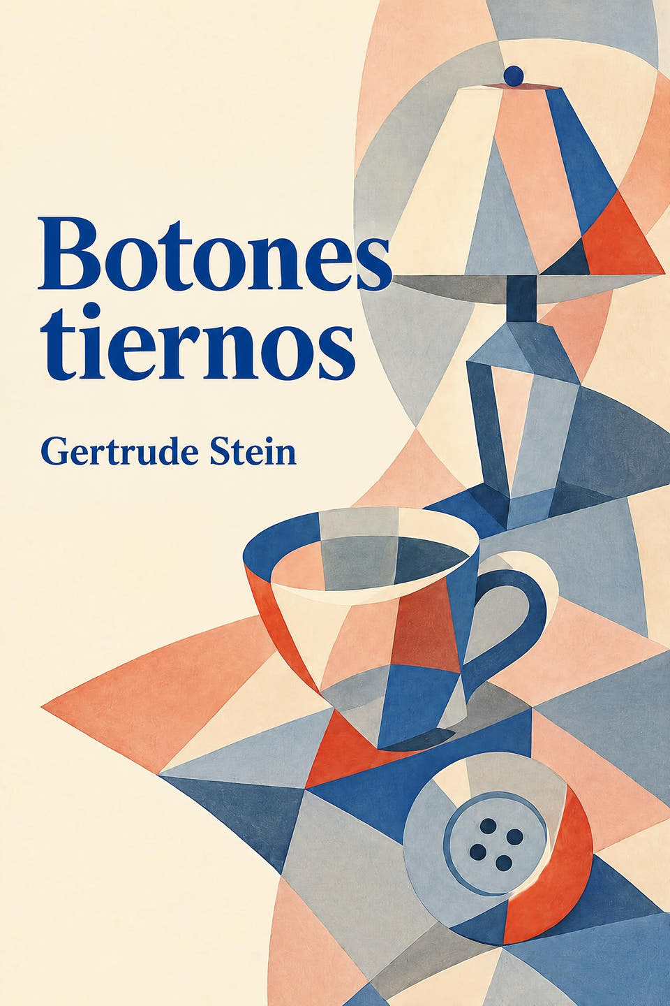 Botones tiernos by Gertrude Stein, the cover