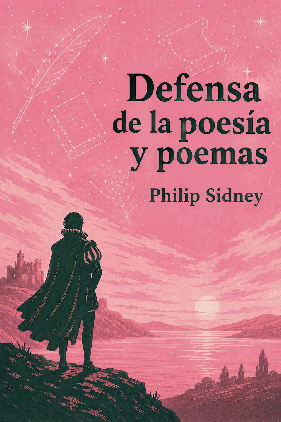 Defensa de la poesía y poemas by Philip Sidney, the cover