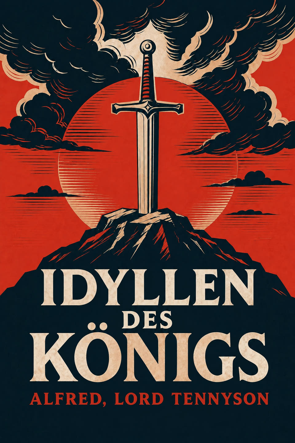 Idyllen des Königs by Alfred, Lord Tennyson, the cover