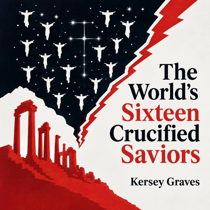 Les seize Sauveurs crucifiés du monde, the audiobook cover