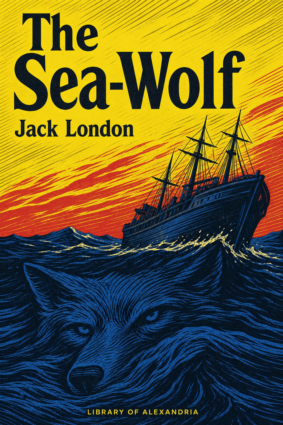 The Sea-Wolf by Jack London, the cover