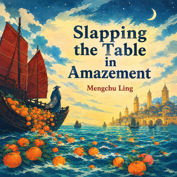 Slapping the Table in Amazement, the audiobook cover