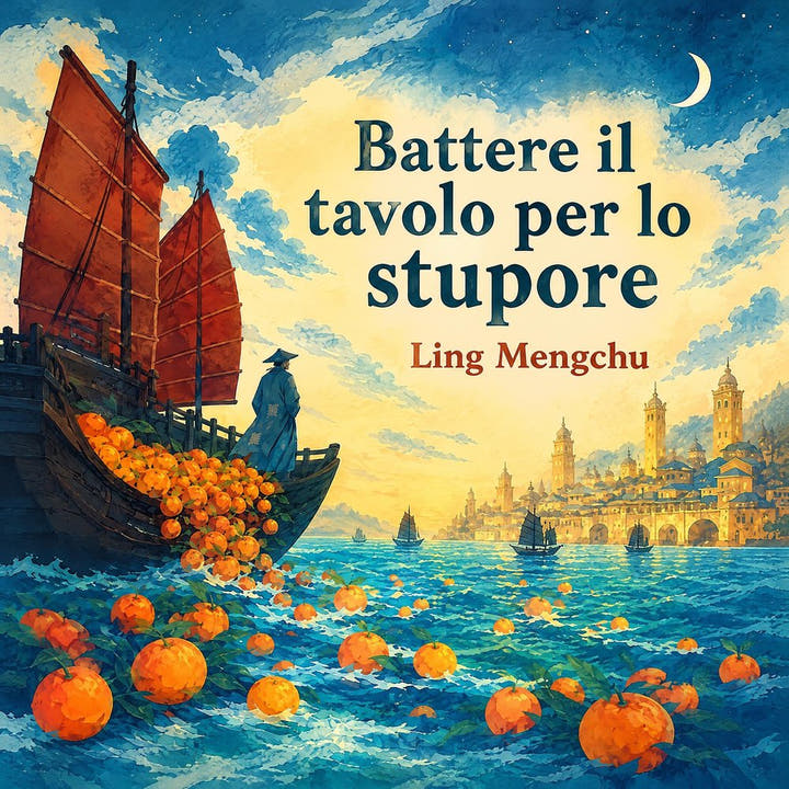 Battere il tavolo per lo stupore, the audiobook cover