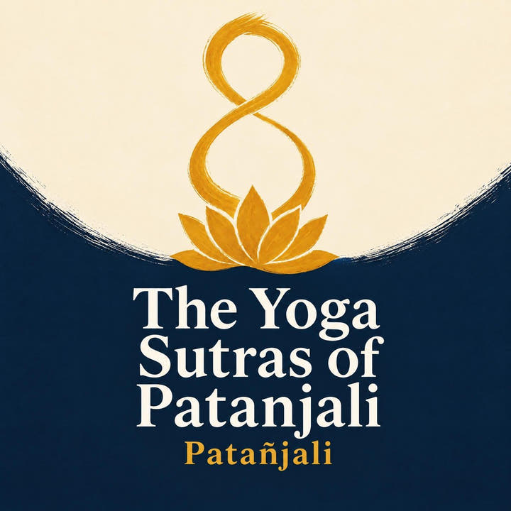 Yoga Sutras de Patañjali, the audiobook cover