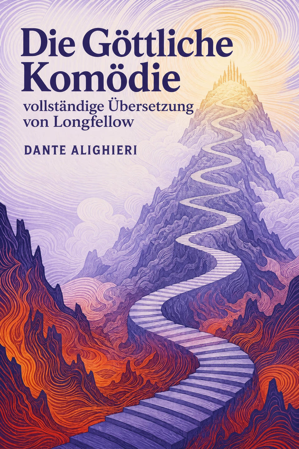 Die Göttliche Komödie, vollständige Übersetzung von Longfellow by Dante Alighieri, the cover