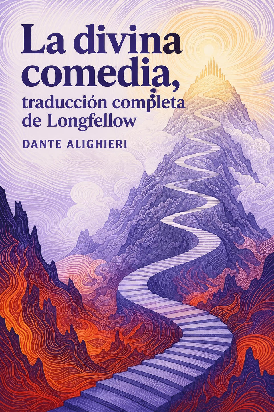 La divina comedia, traducción completa de Longfellow by Dante Alighieri, the cover
