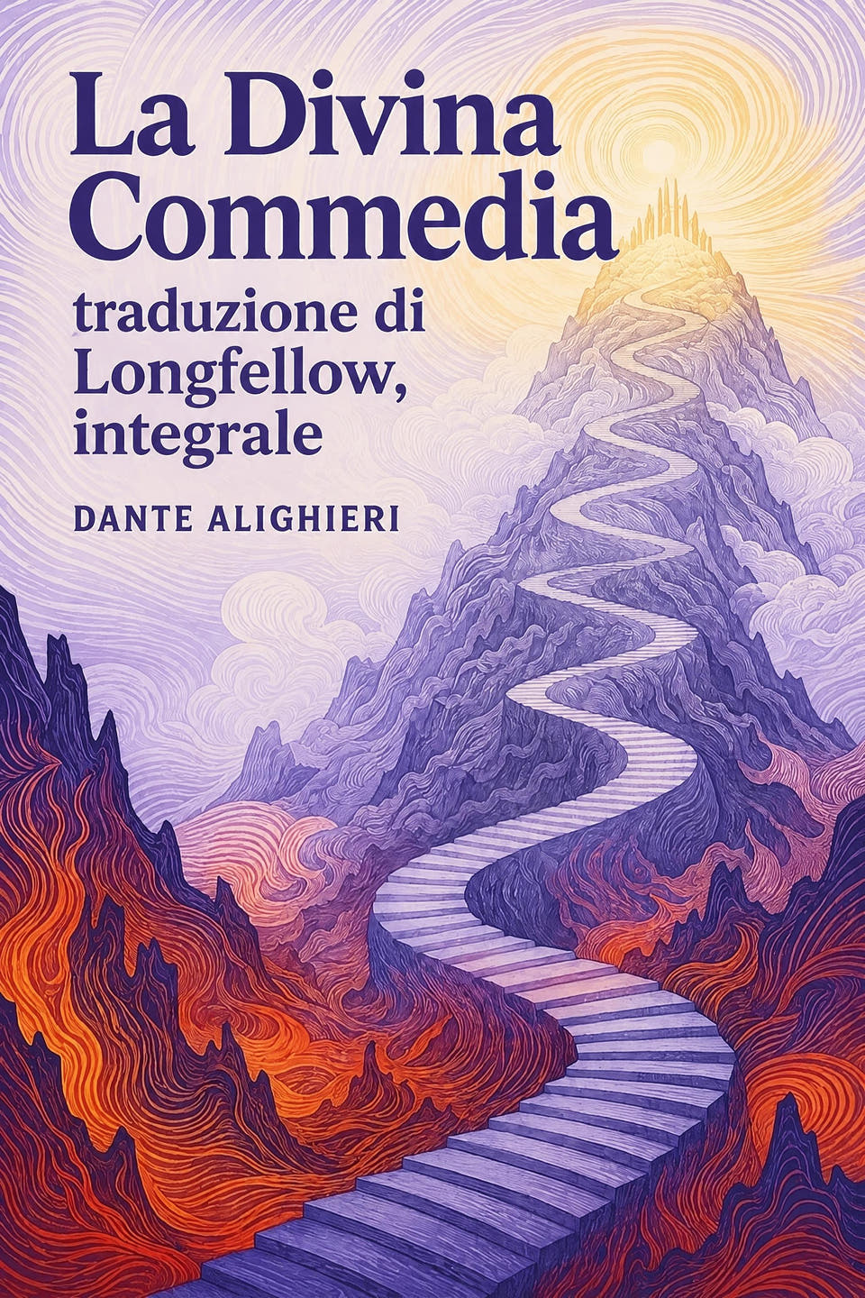 La Divina Commedia, traduzione di Longfellow, integrale by Dante Alighieri, the cover
