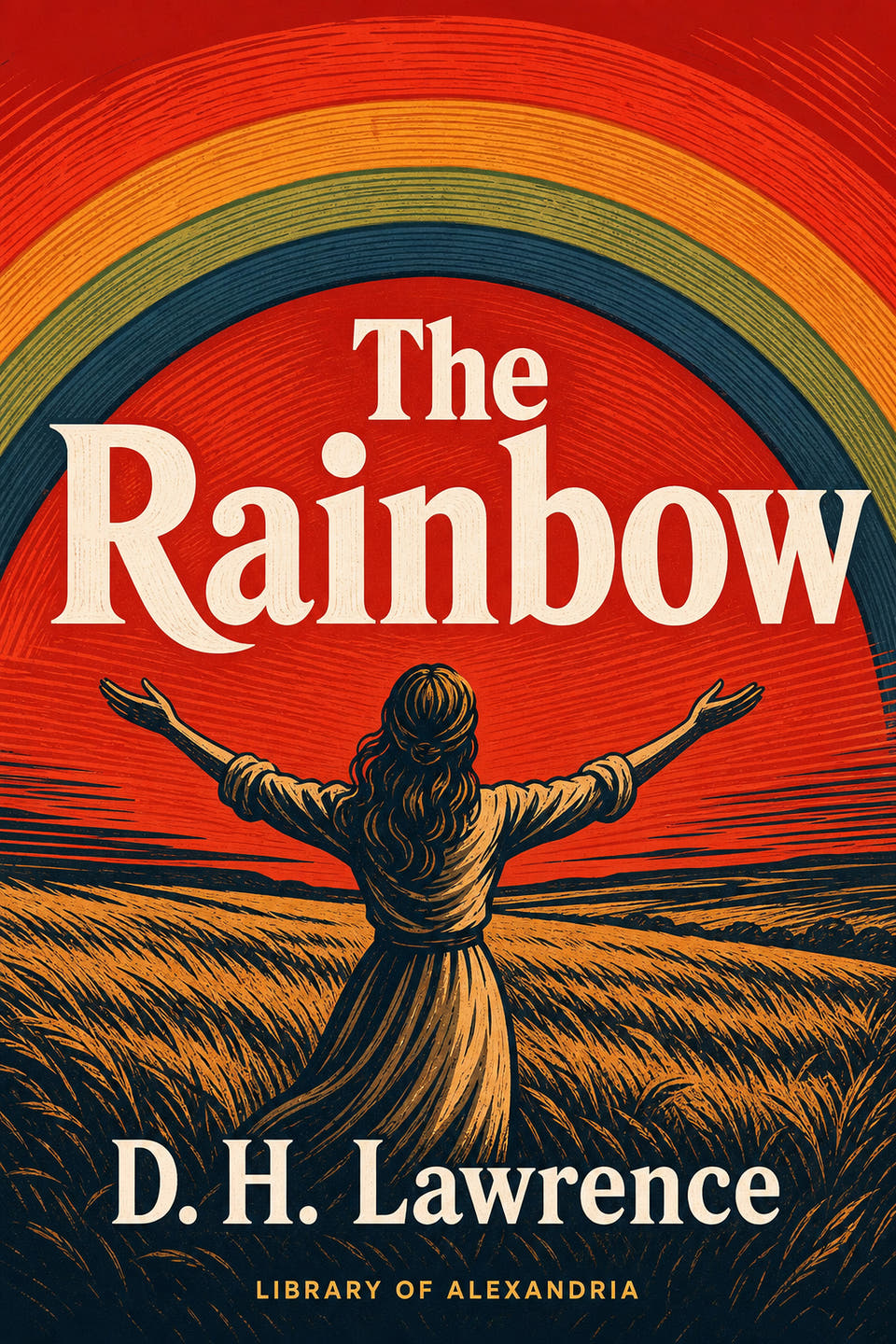 The Rainbow by D. H. Lawrence, the cover