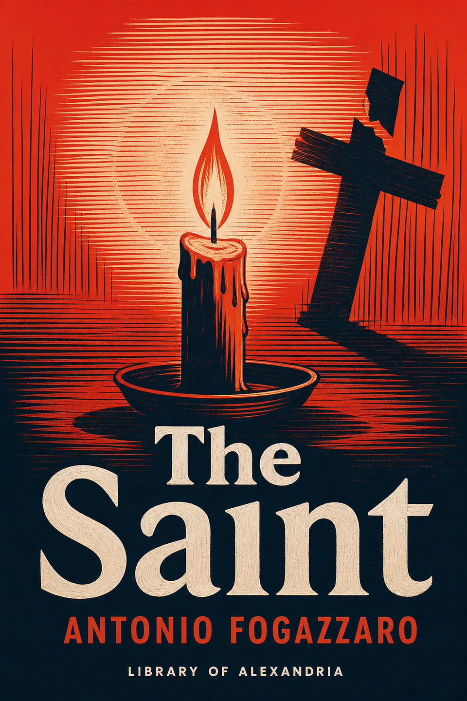 El santo by Antonio Fogazzaro, the cover