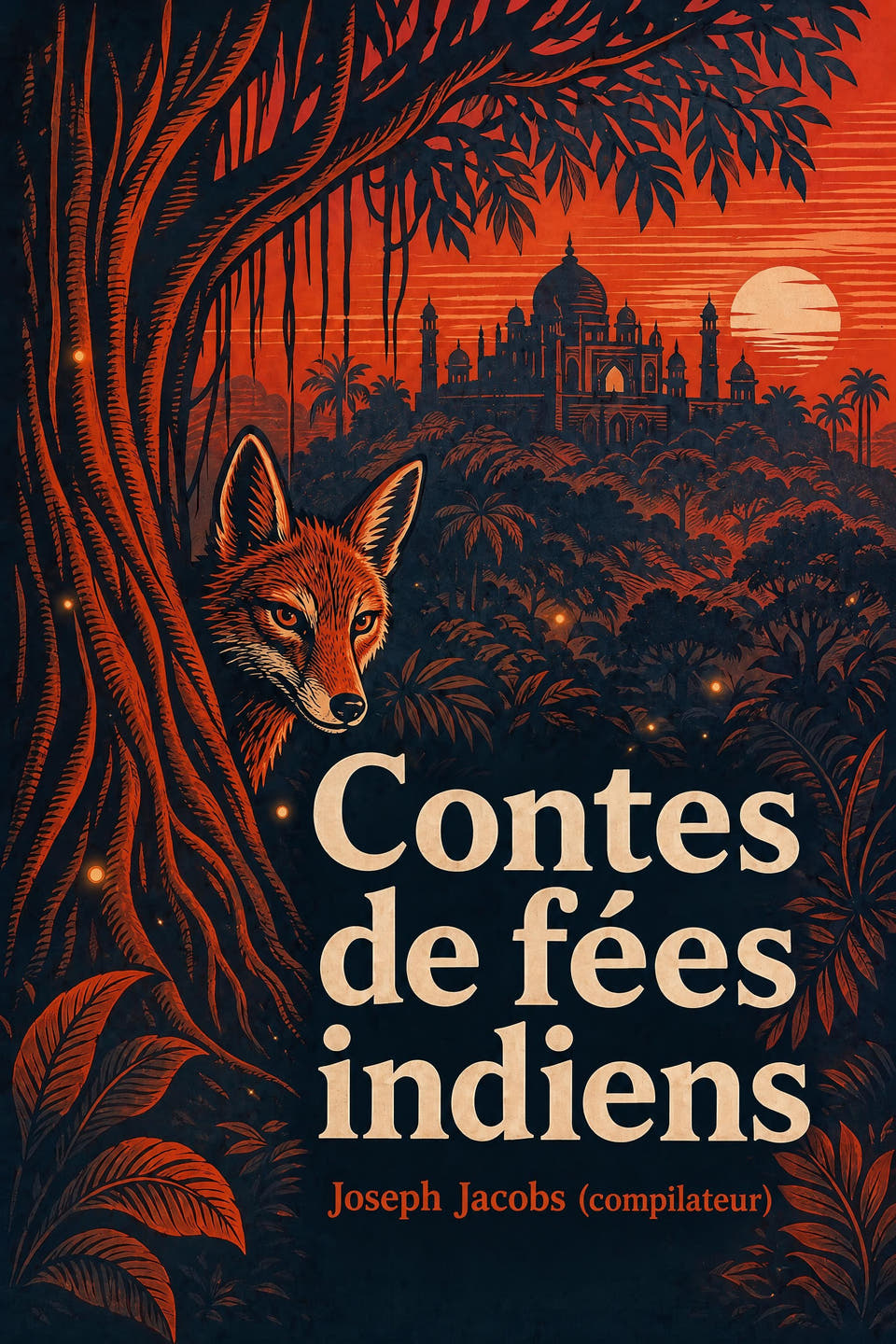 Contes de fées indiens by Joseph Jacobs (compilateur), the cover
