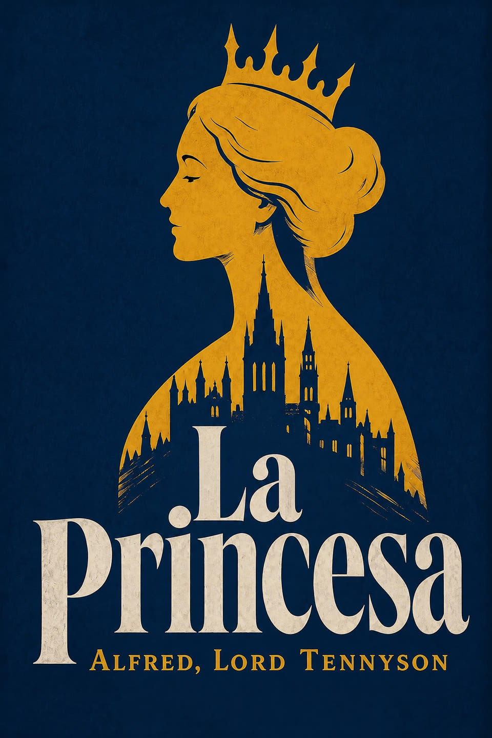 La princesa by Alfred, lord Tennyson, the cover