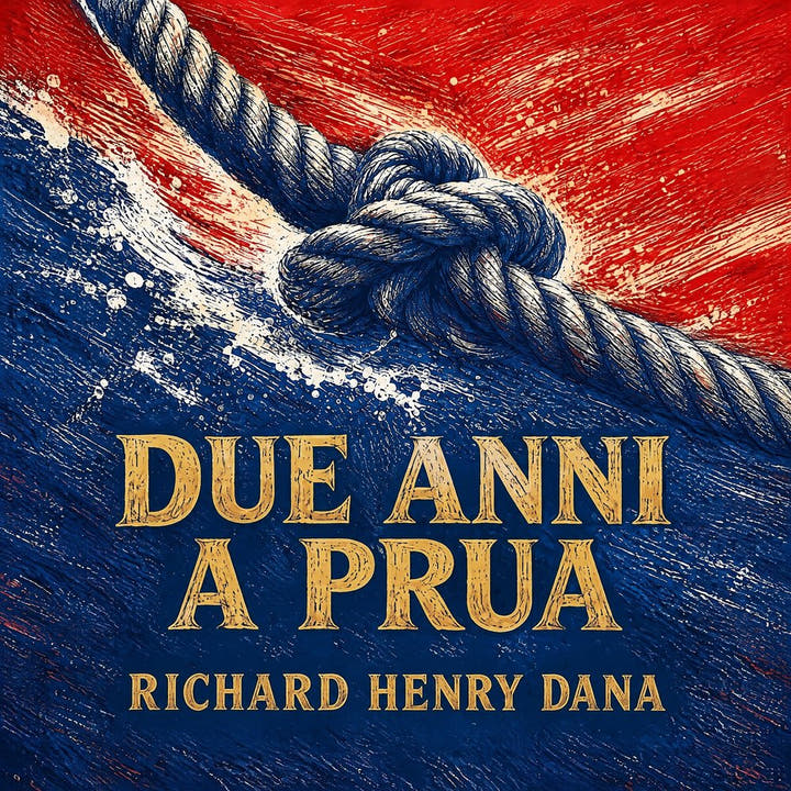 Due anni a prua, the audiobook cover