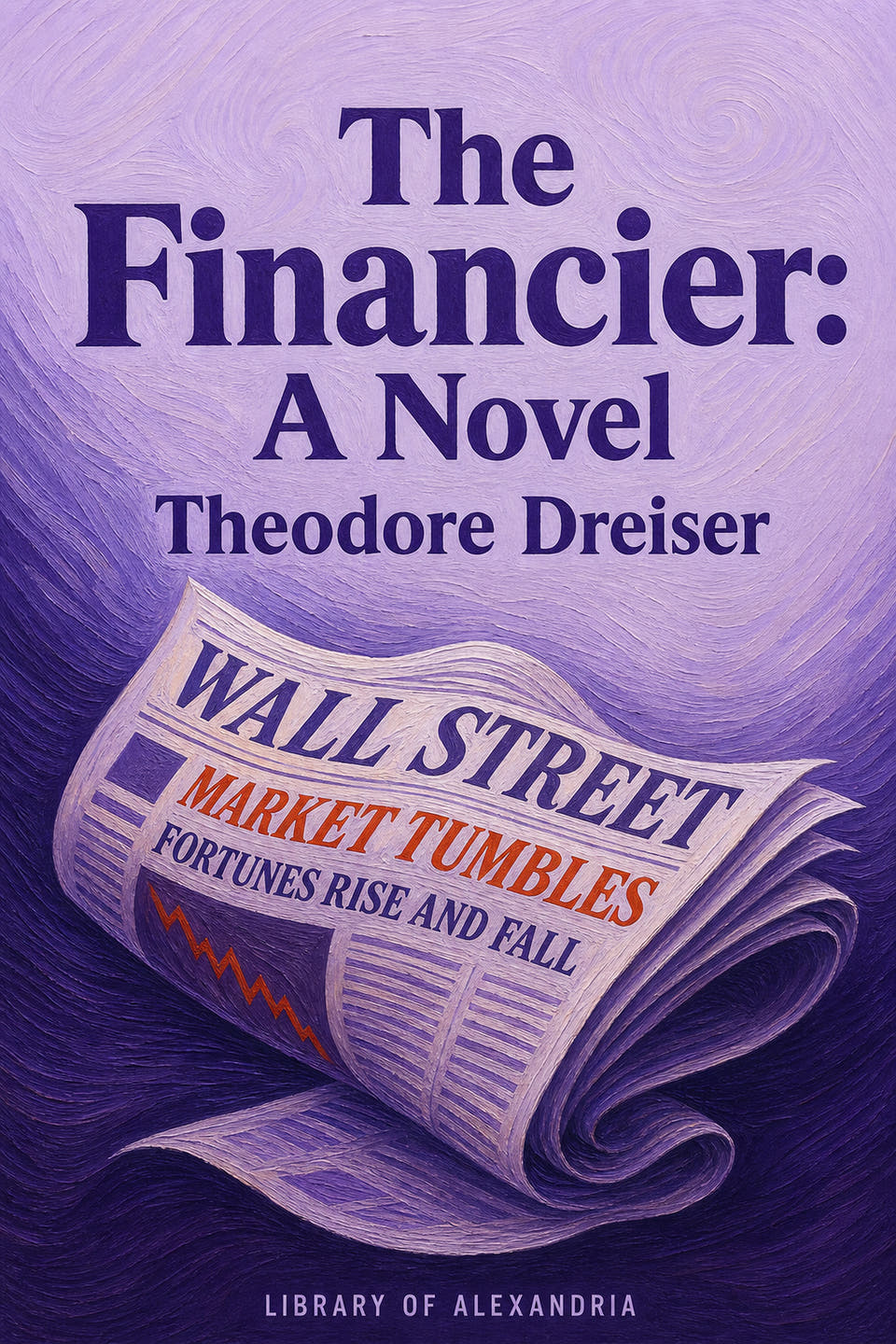 The Financier: A Novel by Theodore Dreiser, the cover
