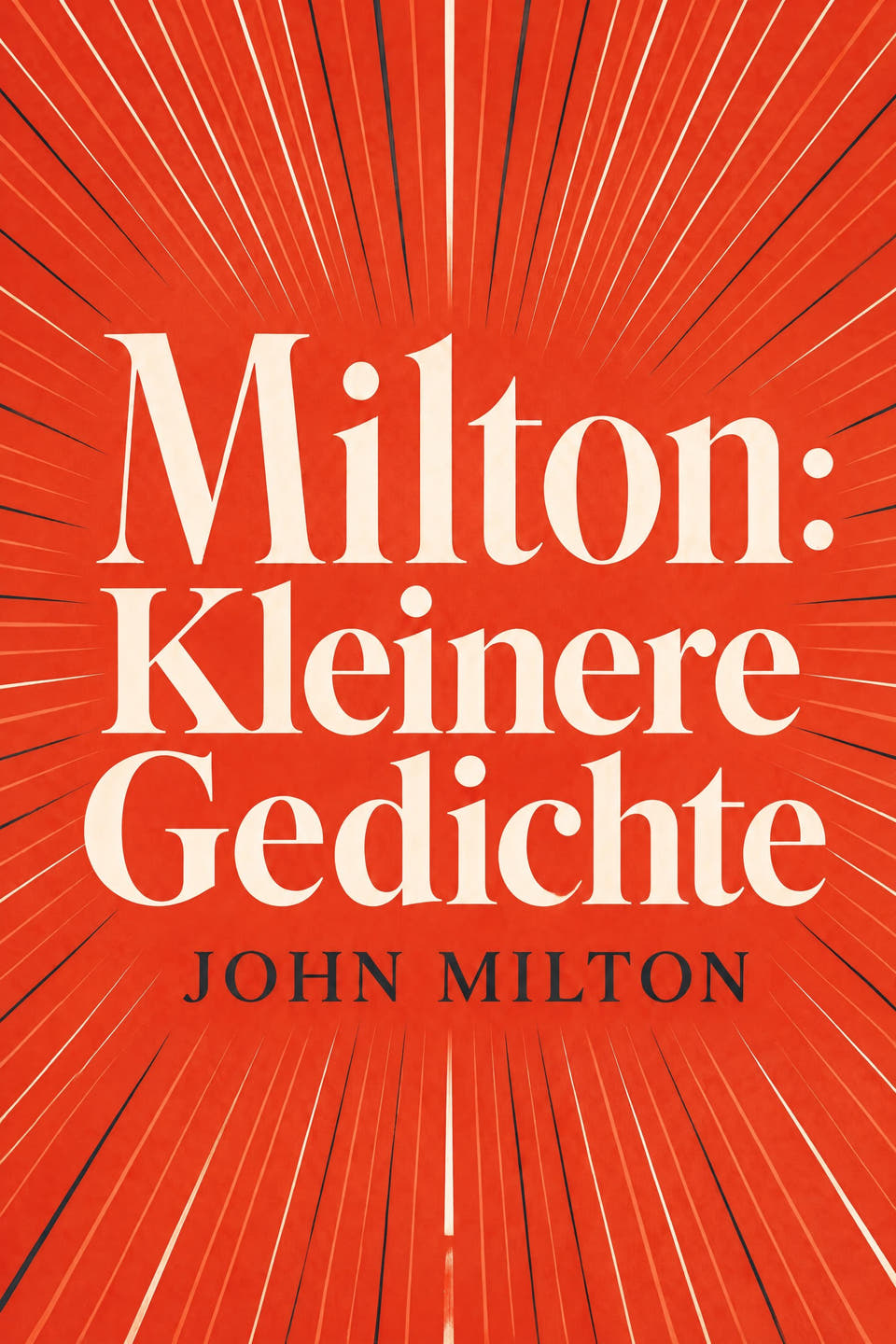 Milton: Kleinere Gedichte by John Milton, the cover