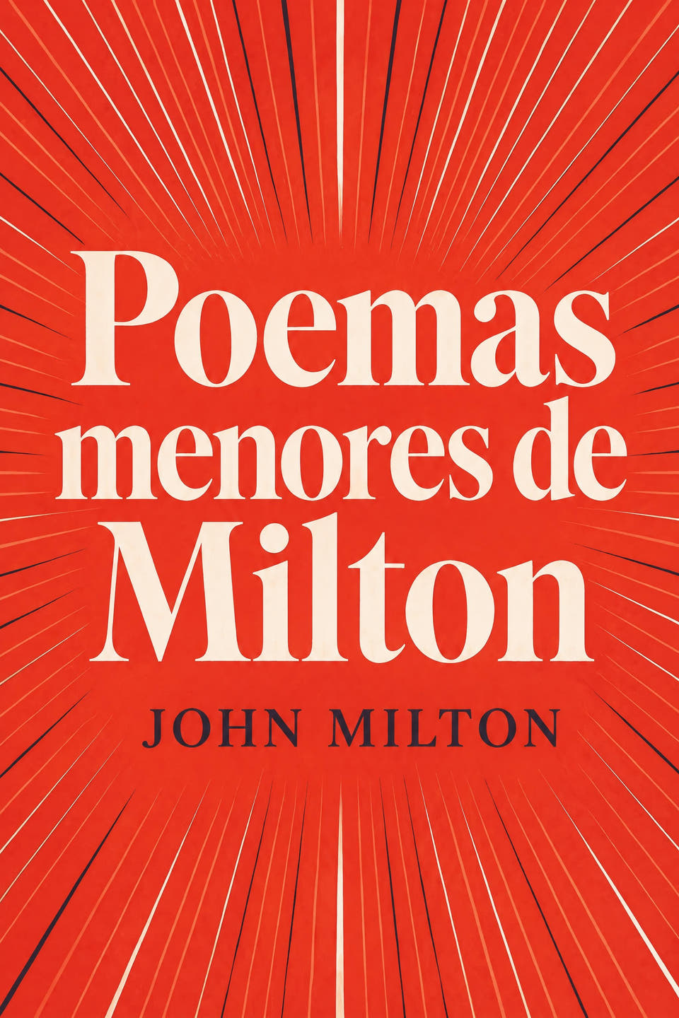 Poemas menores de Milton by John Milton, the cover