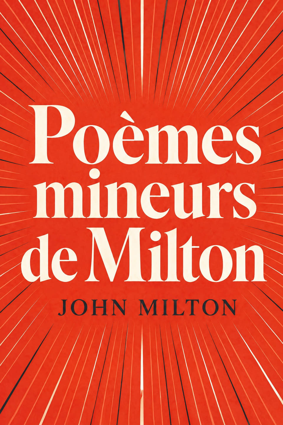 Poèmes mineurs de Milton by John Milton, the cover