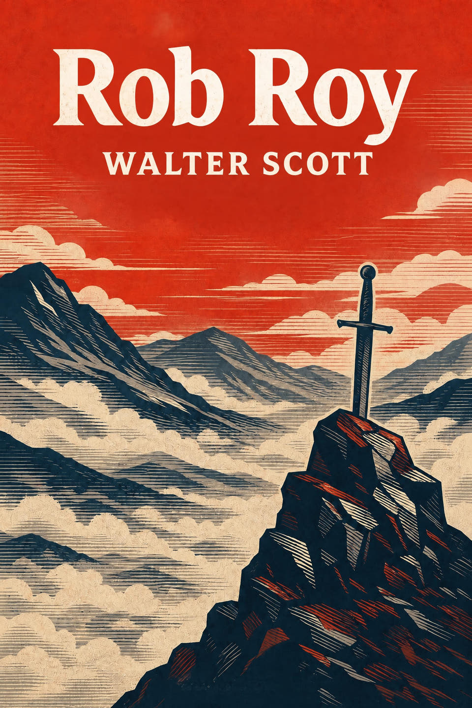 Rob Roy by Walter Scott, the cover