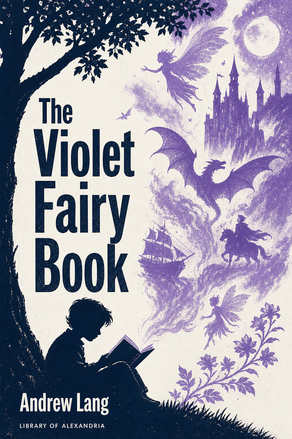 The Violet Fairy Book by Andrew Lang, the cover