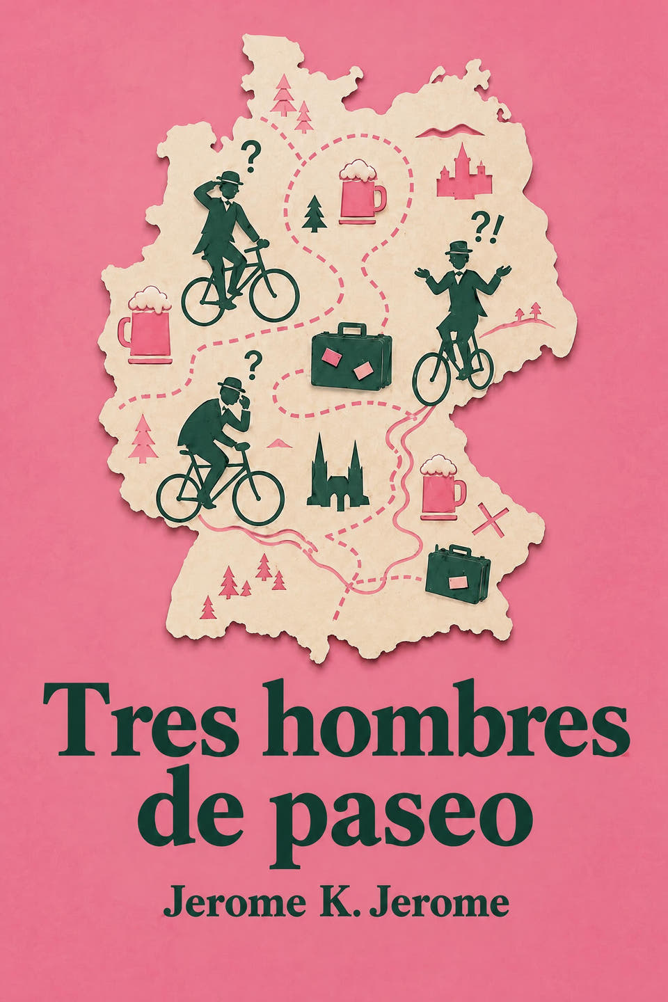 Tres hombres de paseo by Jerome K. Jerome, the cover
