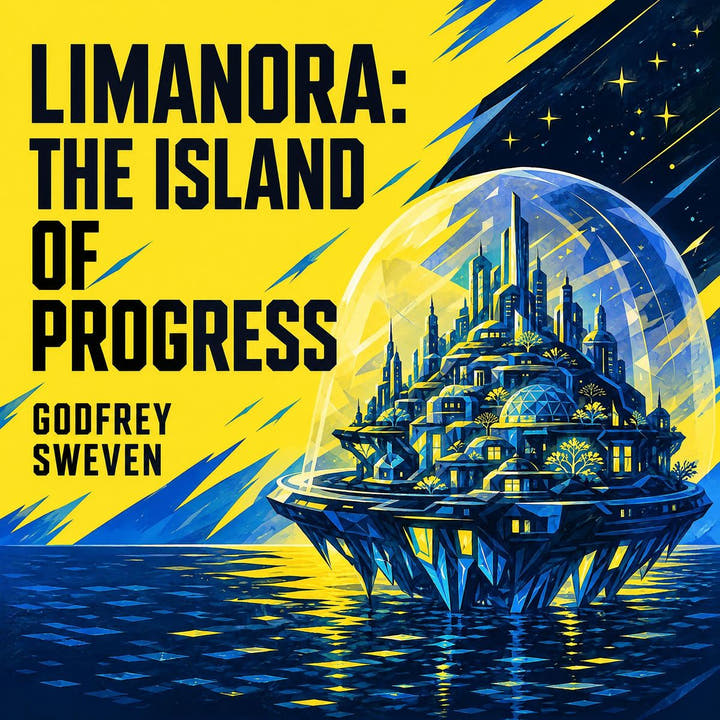 Limanora: The Island of Progress, the audiobook cover