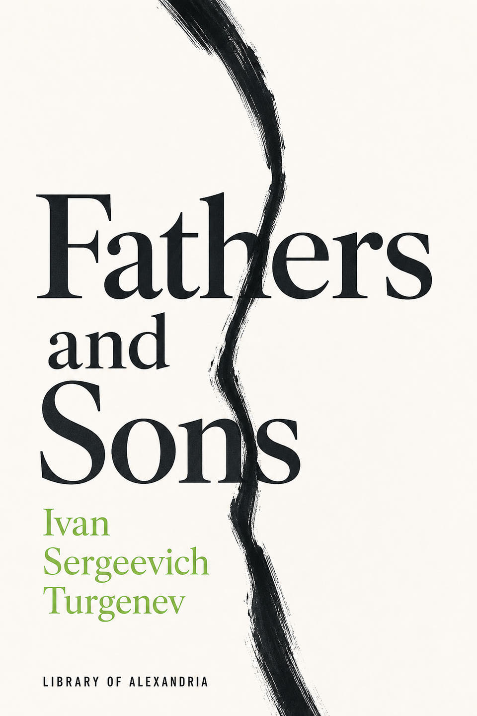 Fathers and Sons by Ivan Turgenev, the cover