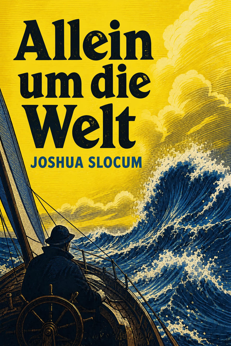 Allein um die Welt by Joshua Slocum, the cover