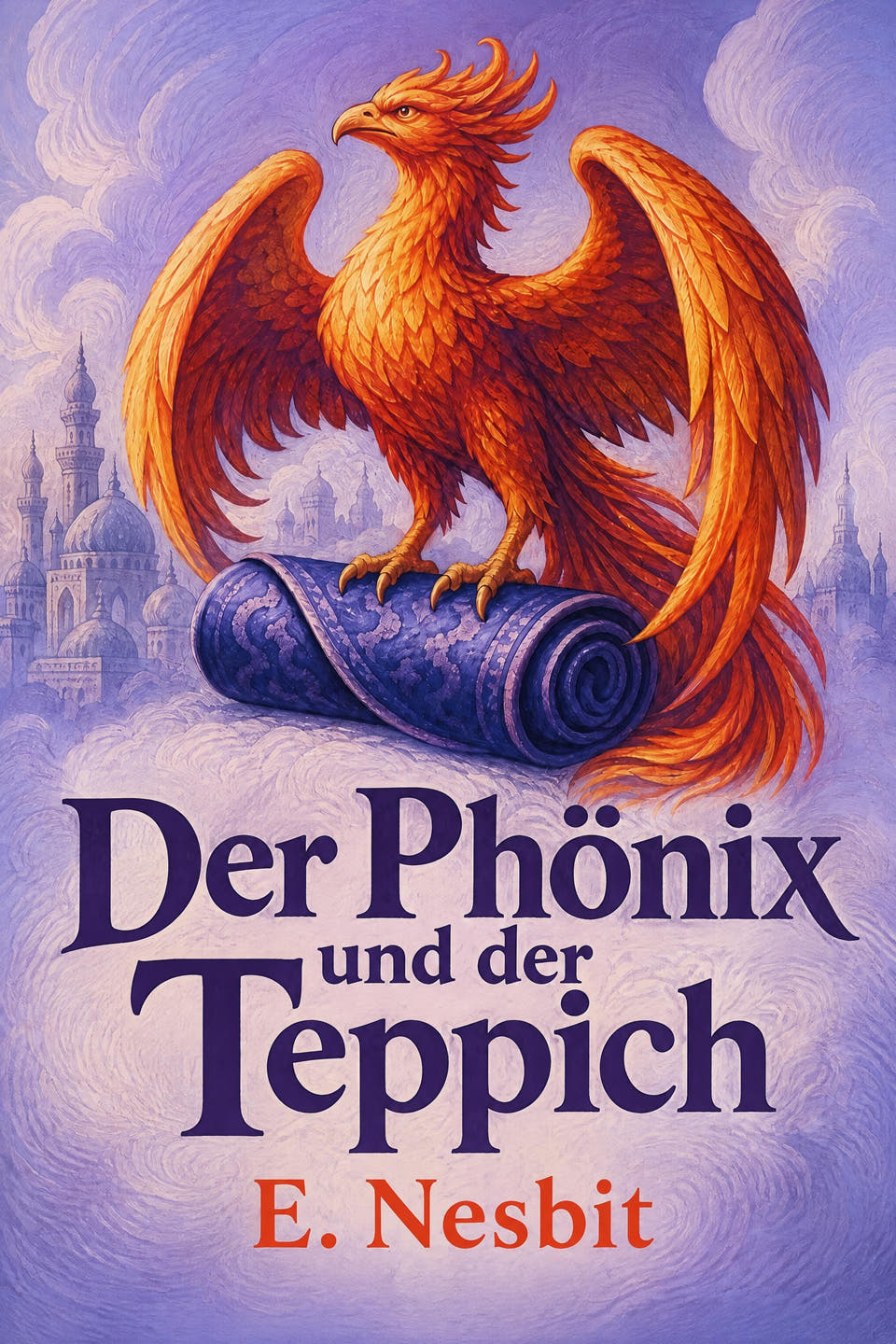 Der Phönix und der Teppich by E. Nesbit, the cover